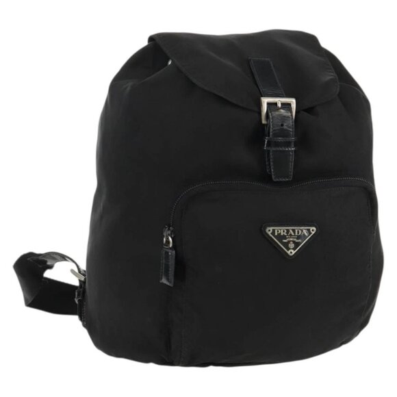 PRADA Backpack Nylon Black Silver Auth bs31715 main image 10